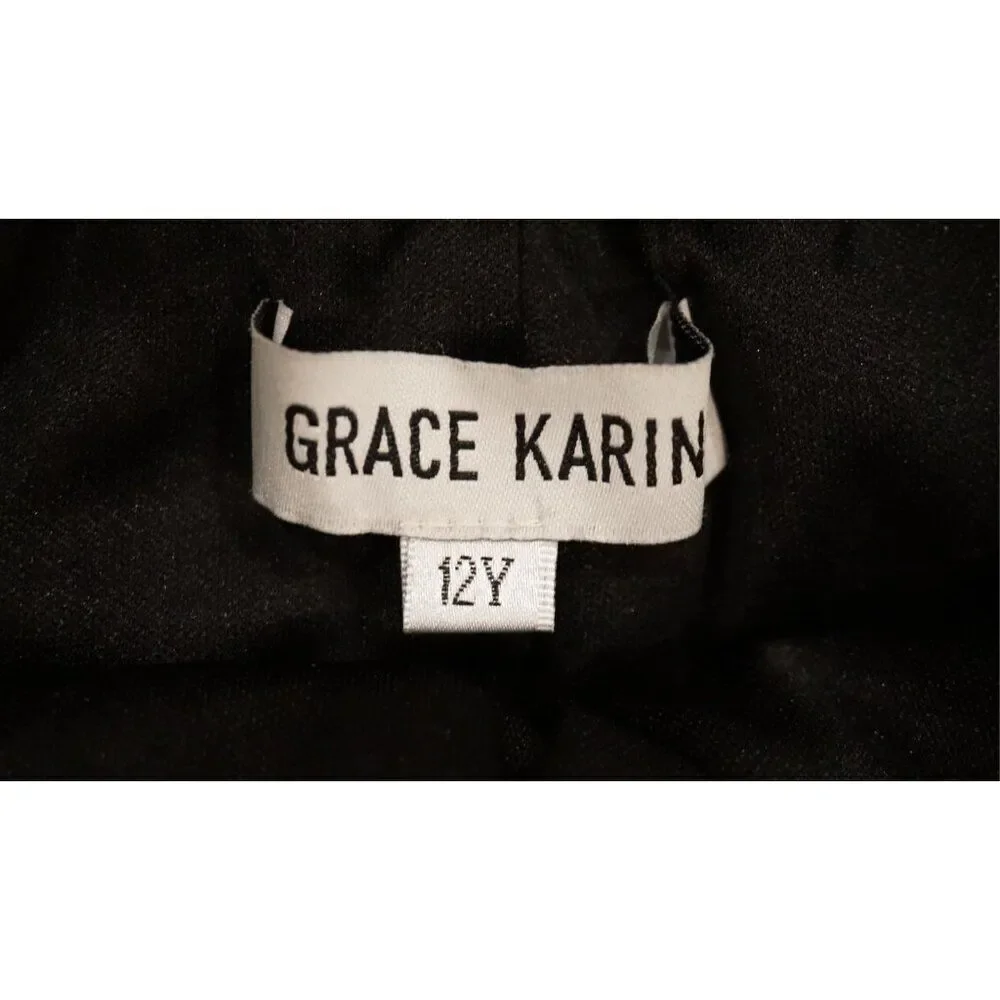 Grace Karin Girl's Sequin Ruffle Skirt - Gold/Black, Size 12Y - Picture 8 of 13